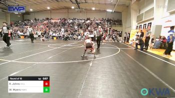 58 lbs Round Of 16 - Ryzen Johns, Collinsville Cardinal Youth Wrestling vs Weston Myers, Pawhuska Elks Takedown