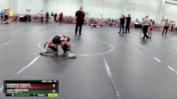 76 lbs Cons. Semi - Maximus Farace, Mayfield Mat Academy vs Liam Merithew, Journeymen