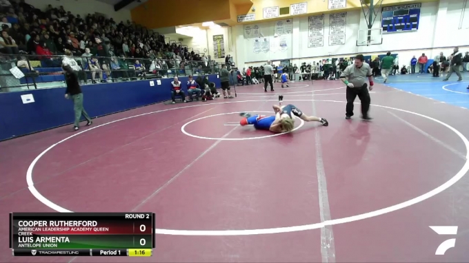 157 lbs Round 2 - LUIS ARMENTA, Antelope Union vs Cooper Rutherford ...
