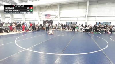 92 lbs Placement (4 Team) - Jonathan Bexfield, Sanderson Wrestling Academy vs Cruz Evans, Warriors Of Christ