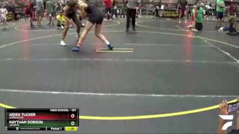 167 lbs Quarterfinal - Naythan Dobson, Jackets vs Aiden Tucker, Alpha Elite