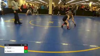 57 lbs Semifinal - London Powell, Connellsville vs Sophia Hawks, West Allegheny