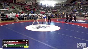 6A 115 lbs Quarterfinal - Layne Hattenhauer, Little Rock Central vs Shilo Simmermon, Rogers