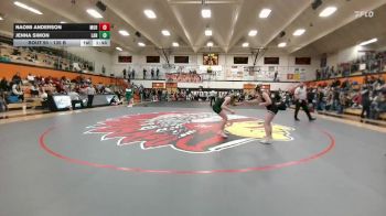 135 B Semifinal - Naomi Anderson, Moorcroft vs Jenna Simon, Lander