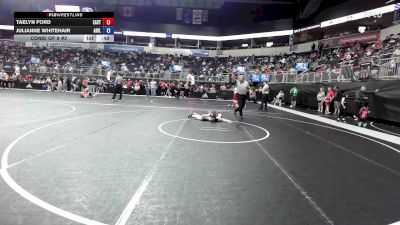 53.5-58 lbs Consi Of 8 #2 - Taelyn Ford, East Kansas Eagles vs Julianne Whitehair, Abilene Kids Wrestling Club