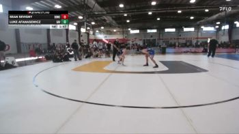126 lbs Finals (2 Team) - Sean Sevigny, DDWC vs Luke Afanasewicz, Savage