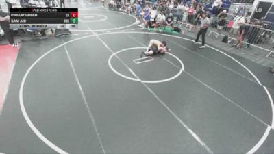 132 lbs Cons. Round 6 - Phillip Green, Clovis High vs Sam Aid, Reign Wrestling Club