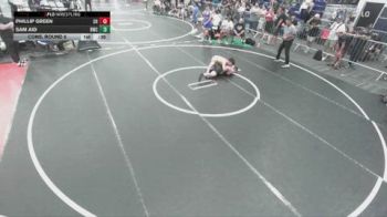 132 lbs Cons. Round 6 - Phillip Green, Clovis High vs Sam Aid, Reign Wrestling Club