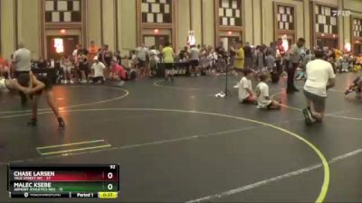 92 lbs Round 3 (6 Team) - Malec Ksebe, Armory Athletics Red vs Chase Larsen, Yale Street WC