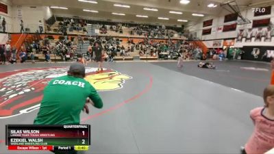 49-53 lbs Quarterfinal - Silas Wilson, Lander Tiger Tough Wrestling vs Ezekiel Walsh, Worland Wrestling Club