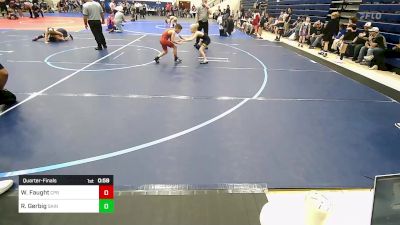 70 lbs Quarterfinal - Wyatt Faught, Panther Youth Wrestling vs Rhett Gerbig, Saints Wrestling Club