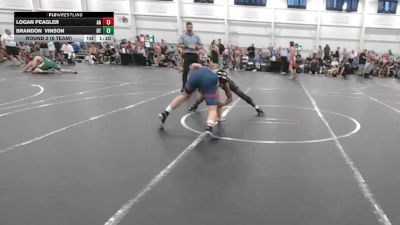 138 lbs Round 2 (6 Team) - Logan Peagler, All American vs Brandon Vinson, Ohio Titan