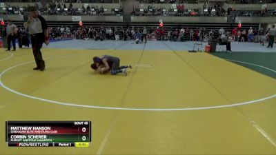 75 lbs Cons. Round 1 - Corbin Scherer, Pursuit Wresting Minnesota vs Matthew Hanson, Chickasaw Elite Wrestling Club