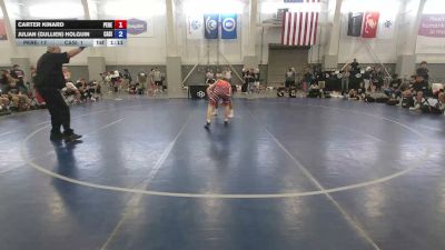144 lbs Carter Kinard, Pennsylvania Red vs Julian (Gullien) Holguin, California Silver