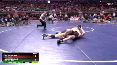 3A-144 lbs Champ. Round 1 - Rylee Brown, Fort Dodge vs Braden Doyle, Iowa City, West