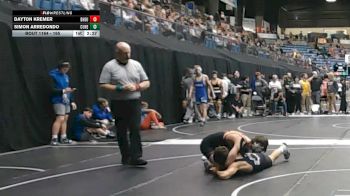 165 lbs Champ. Round 2 - Dayton Kremer, Doane University vs Simon Arredondo, Concordia (Neb.)