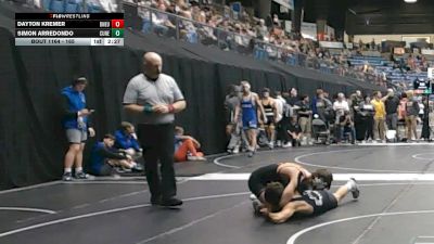 165 lbs Champ. Round 2 - Dayton Kremer, Doane University vs Simon Arredondo, Concordia (Neb.)