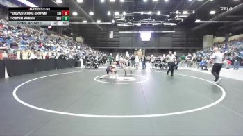 120 lbs Cons. Round 1 - Osten Kaehn, Goddard-Eisenhower vs Devastating Brown, Bonner Springs HS