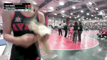 100 lbs Champ. Round 2 - Sophia Zubia, Ayala vs Riley Rivera, Elsinore