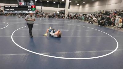 117 lbs Champ. Rd Of 32 - Tyson McComb, Kansas vs Luka Hahn, Berge Elite Wrestling Academy