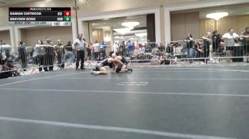 132 lbs Consi Of 64 #2 - Damian Chitwood, DTC Wrestling vs Brayden Bosh, Sanderson Wr Ac