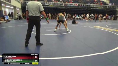 165 lbs Cons. Round 5 - Calin Capra, Unattached vs Andrew Longoria, Rio Hondo College