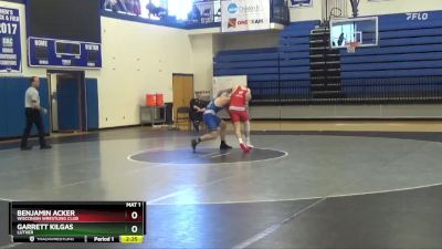 197 lbs Semifinal - Benjamin Acker, Wisconsin Wrestling Club vs Garrett Kilgas, Luther