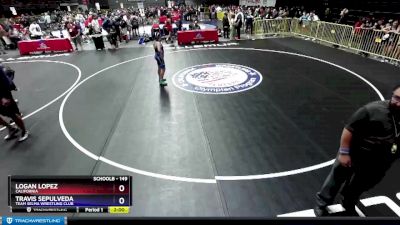 149 lbs Semifinal - Logan Lopez, California vs Travis Sepulveda, Team Selma Wrestling Club