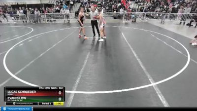 132 lbs Cons. Round 3 - Evan Bilow, St. Charles WC vs Lucas Schroeder, Iowa