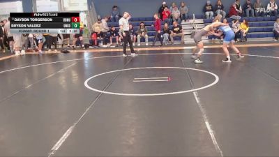 125 lbs Champ. Round 1 - Dayson Torgerson, Colorado Mesa University vs Bryson Valdez, Northern Colorado