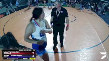 110 lbs 1st Place Match - Adalyne Montiel, Washington vs Isabella Coronado, Nevada