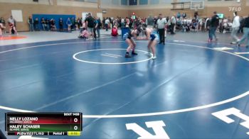 135lbs Cons. Round 5 - Haley Schaser, Olympic (Girls) vs Nelly Lozano, Hillsboro (Girls)
