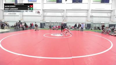 50 lbs Quarterfinal - Jacob Street, NC vs Emmy Lashaway, OH