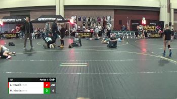 70 lbs Round 4 (6 Team) - London Powell, Armory Athletics vs Mitchell Martin, Ares Red