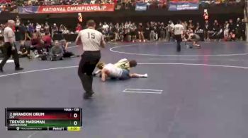 125 lbs Champ. Round 1 - Trevor Marsman, Cornerstone vs 2 Brandon Orum, Life