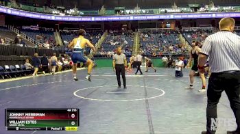 4A 215 lbs Champ. Round 1 - Johnny Merriman, Mooresville Senior vs William Estes, Green Level