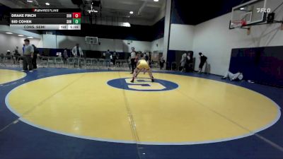 128 lbs Cons. Semi - Sid Cohen, RBWC (Rancho Bernardo Wrestlin vs Drake Finch, Livewire