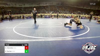 73 lbs Final - Carter Herandy, Mcalester vs Brody Sarten, Cashion Youth Wrestling