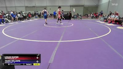 175 lbs Placement Matches (8 Team) - Logan Rapier, Arkansas Blue vs Taven Williams, Virginia Red