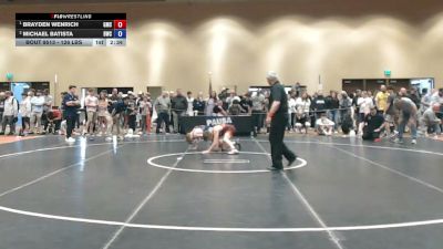 126 lbs 1st Place Match - Brayden Wenrich, Grit Mat Club vs Michael Batista, Blairstown Wrestling Club