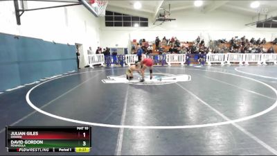 113 lbs Cons. Round 2 - Julian Giles, Oxnard vs David Gordon, Peninsula