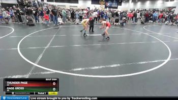 110 lbs Champ. Round 1 - Thunder Page, KS vs Gage Gross, WI