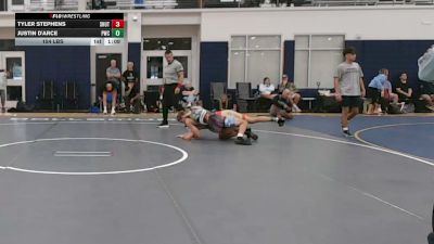 154 lbs Rr Rnd 3 - Tyler Stephens, Team Shutt - HSC vs Justin D'Arce, Prime Time - HSC