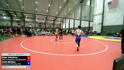 110 lbs Cons. Sub-semis - Edgar Valdobinos, Sons & Daughters Wrestling Club vs Andre Martinez, Sua Sponte Wrestling Club