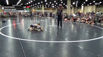 55 lbs Round 4 (6 Team) - Collin Gandee, North Desoto Wrestling Academy vs Nicholas Dennis, Alabama Elite Blue