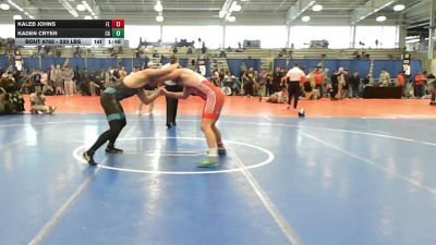 220 lbs 5th Place - Kaleb Johns, FL vs Kaden Cryer, CA