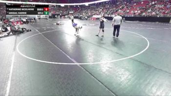 Girls 138 lbs Cons. Round 1 - Katherine McElhose, Brookwood-Girls vs Abigail Harris, DeForest-Girls