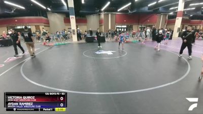 63 lbs Round 5 - Victoria Quiroz, Dead Shot Wrestling Club vs Aydan Ramirez, Brazos Valley Wrestling Club