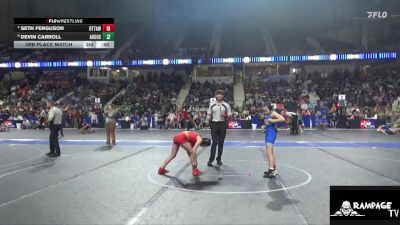 90 lbs Cons. Round 1 - Sydney Lawrence, Winfield vs Charleigh McCutchen, Tonganoxie