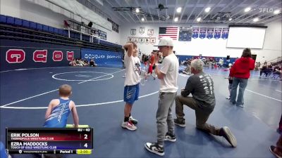 40 lbs Round 2 - Erik Polson, Thermopolis Wrestling Club vs Ezra Maddocks, Touch Of Gold Wrestling Club